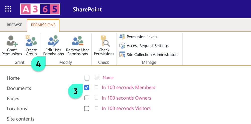 How to change permission level assigned to a SharePoint Online Group 3