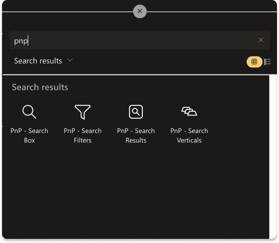 Pnp Modern Search Web Parts